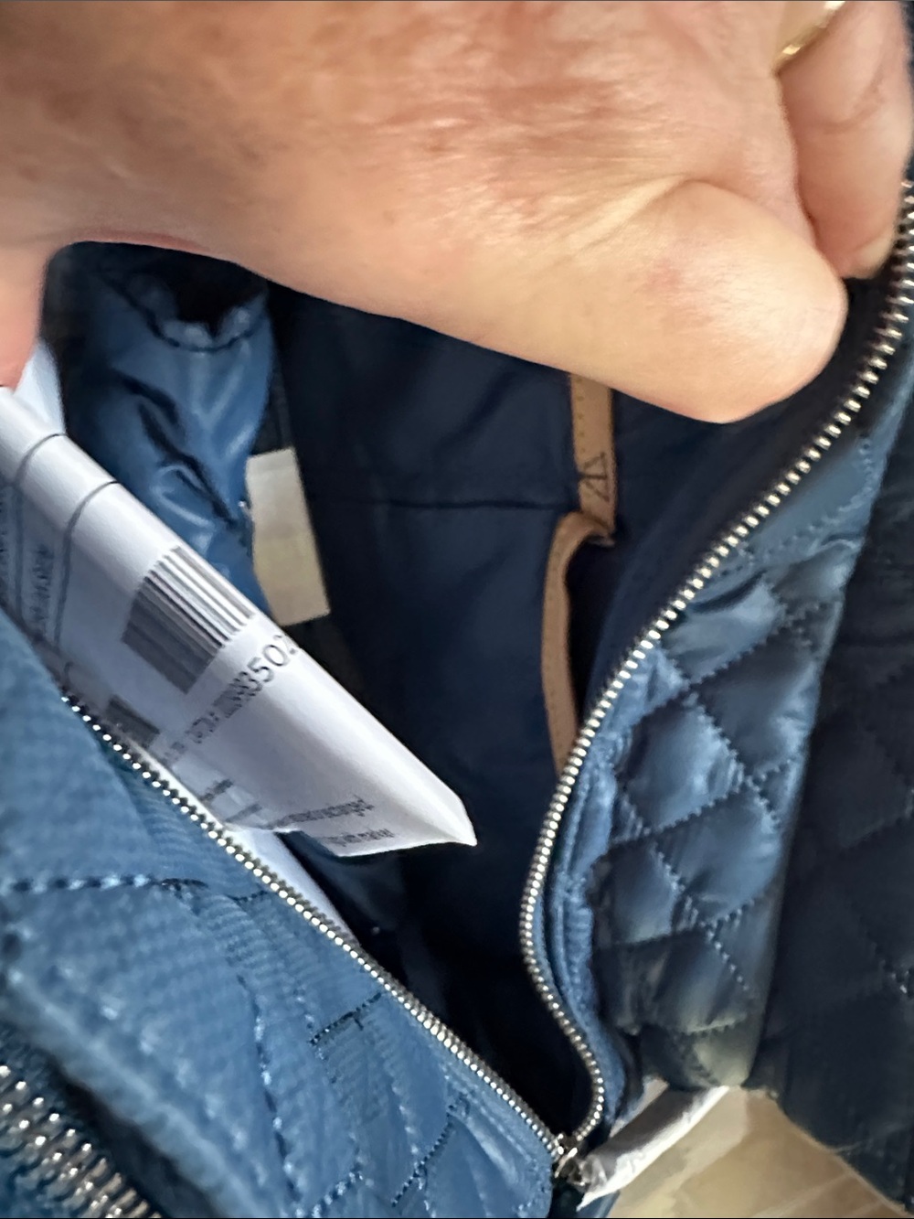 MZ Wallace Quilted French Blue Shoulder Bag - Picture 11 of 15